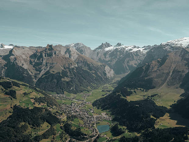 Blick auf Engelberg